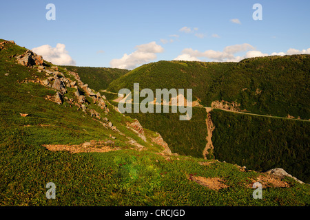 Cabot Trail, Cape Breton Highlands National Park, Cape Breton, Nova Scotia, Canada, North America Stock Photo