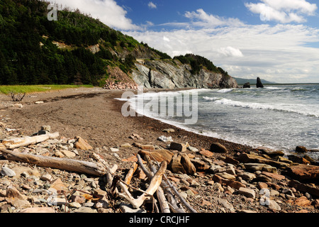 Western Atlantic coast in the Cape Breton Highlands National Park, Cape Breton, Nova Scotia, Canada, North America Stock Photo