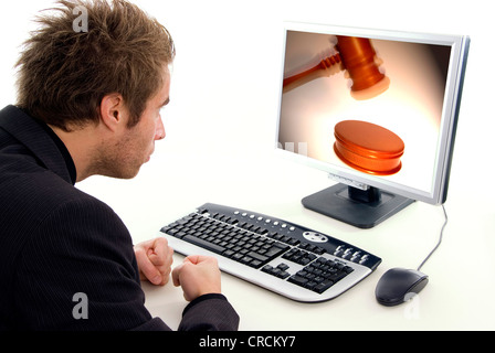 internet auction Stock Photo