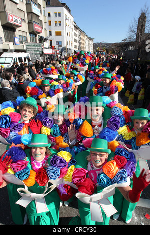 Rosenmontagszug, Carnival procession, Koblenz, Rhineland-Palatinate, Germany, Europe Stock Photo