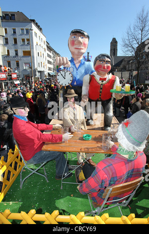 Rosenmontagszug, Carnival procession, Koblenz, Rhineland-Palatinate, Germany, Europe Stock Photo