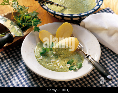 Frankfurt green sauce, Germany. Stock Photo