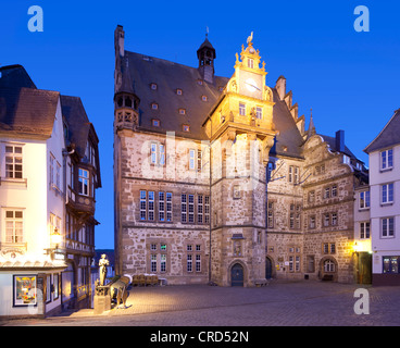 Town Hall, Marburg, Hesse, Germany, Europe, PublicGround Stock Photo