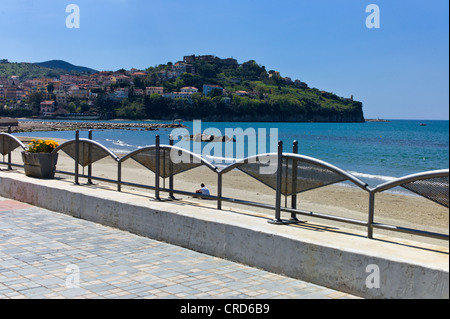 Europe Italy,Campania Cilento, Agropoli, the seafront Stock Photo