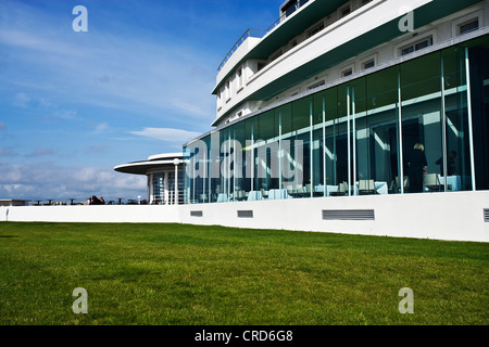 1920s hotel glass front on sea front midland hotel Stock Photo