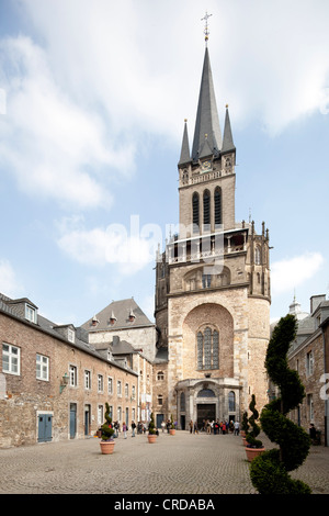 Aachen Cathedral, Imperial Cathedral, UNESCO World Heritage Site, Aachen, North Rhine-Westphalia, Germany, Europe, PublicGround Stock Photo