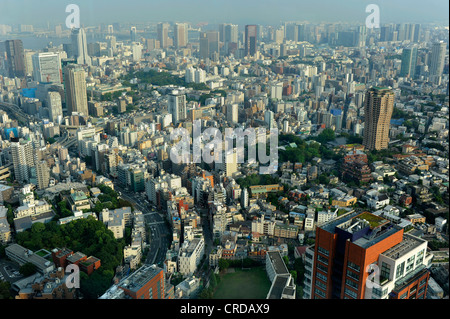 General view of Tokyo from the Roppongi Hills Mori Tower in central Tokyo, Japan Stock Photo