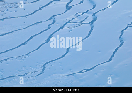 ice structures, Sweden, Lapland, Norrbotten, Abisko National Park Stock Photo