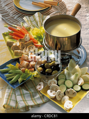 Classic bagna cauda, Italy. Stock Photo