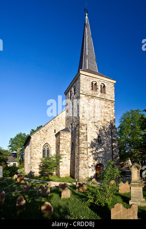 the thousand years old village church in Stiepel, Germany, North Rhine-Westphalia, Ruhr Area, Bochum Stock Photo