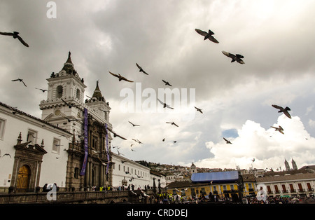 Santo Domingo church Quito Ecuador Stock Photo