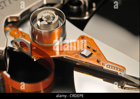 Actuator arm of a computer hard drive Stock Photo
