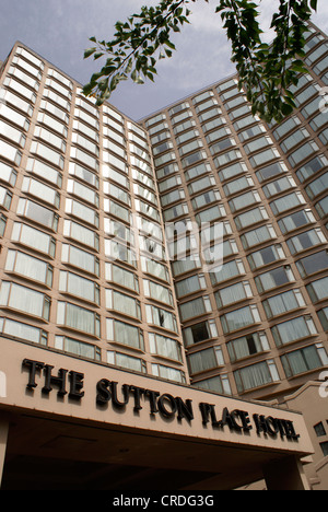 The Sutton Place Hotel in downtown Vancouver, British Columbia, Canada Stock Photo