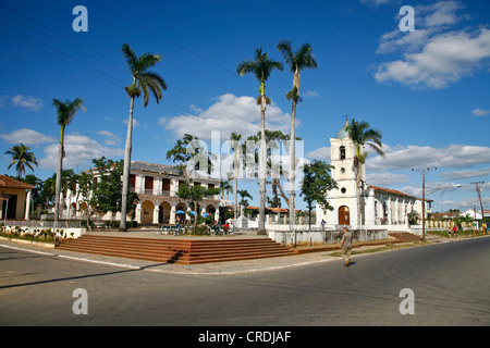 Town centre in Vinales, Cuba, Greater Antilles, Caribbean Stock Photo