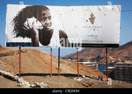 construction area in Mindelo, Cap Verde Islands, Cabo Verde, Sao Vicente Stock Photo