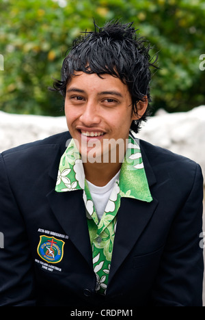 church goer at avarua cook islands christian church rarotonga cook islands Stock Photo