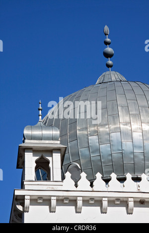 Dome of Ahmadiyya Mosque, Wilmersdorf Mosque, Berlin Mosque, the oldest mosque in Germany, 1924 - 1928, Berlin, Germany, Europe Stock Photo