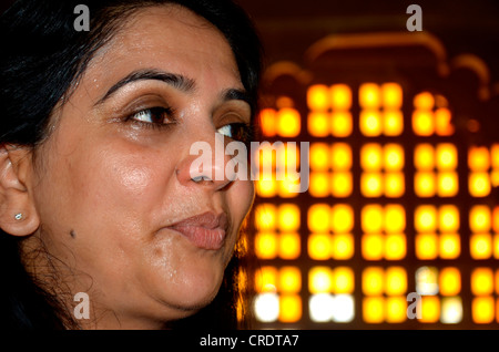 A smiling Indian woman Stock Photo