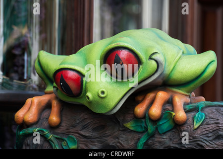 Rainforest cafe frog sign. Shaftesbury Avenue. London England Stock Photo