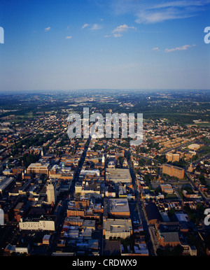 Aerial view Lancaster city, PA Stock Photo - Alamy