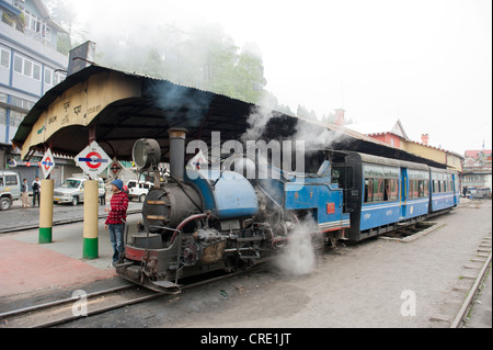 Historic train, Darjeeling Himalayan Railway, narrow-gauge railway, Toy Train, UNESCO World Heritage Site, Darjeeling Stock Photo