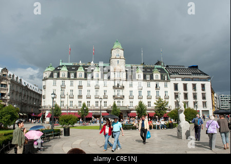 Grand Hotel, Karl Johans Gate No. 31, Oslo, Norway, Scandinavia, Northern Europe, Europe Stock Photo