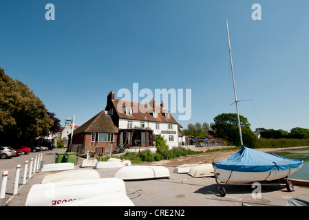Crown & Anchor pub Dell Quay West Sussex Chichester Harbour Stock Photo