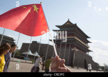 Zhengyang Gate (Front Gate) in Tiananmen Square, in Beijing, China Stock Photo