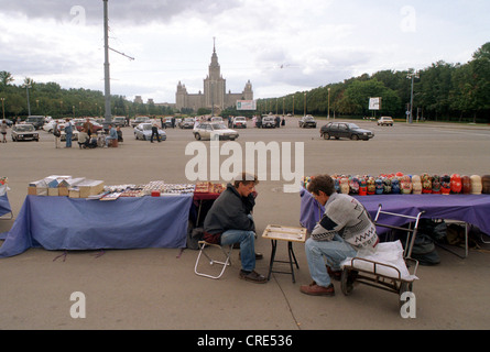 Two Vendors wait for customers Stock Photo