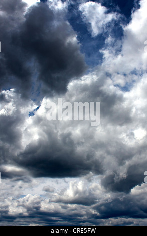 Gathering of the dark clouds before the storm. Stock Photo