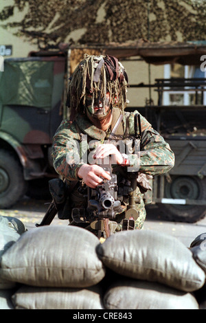 Bundeswehr soldiers, terrain and Sportuebungen, Berlin, Germany Stock Photo