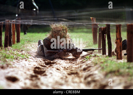 Bundeswehr soldiers, terrain and Sportuebungen, Berlin, Germany Stock Photo