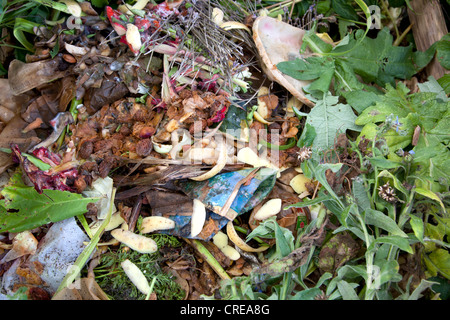 Organic waste, compost, compost heap, Germany, Europe Stock Photo