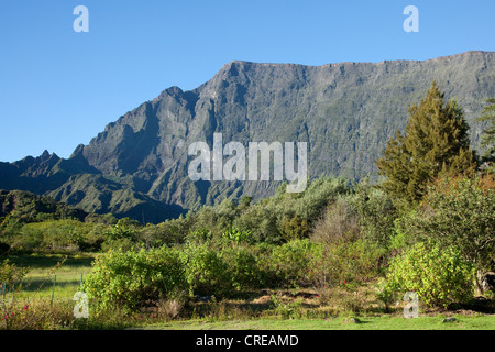 Cirque de Mafate caldera, La Reunion island, Indian Ocean Stock Photo