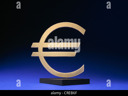 The euro on a pedestal Stock Photo