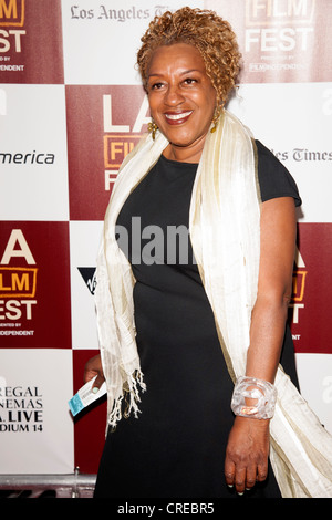 CCH Pounder arrives at the Los Angeles Film Festival premiere of 'Middle of Nowhere' at Regal Cinemas L.A. LIVE 1. Stock Photo