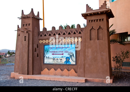 Destination Board Tombouctou, Timbuktu, 52 Days, Showing The Historic ...