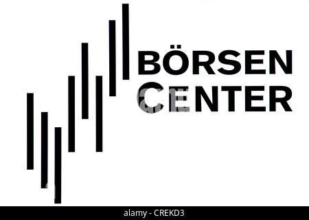Logo of Boersen Center, Frankfurt am Main, Hesse, Germany, Europe Stock Photo