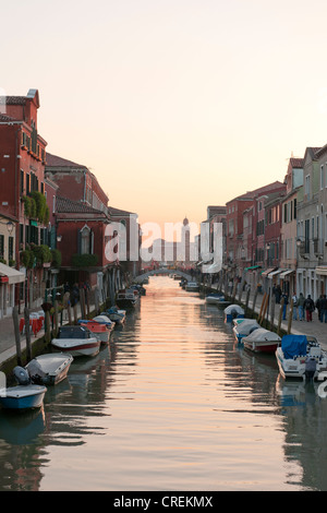 Rio and Fondamenta dei Vetrai, lagoon island of Murano, Venice, Veneto, Italy, Southern Europe Stock Photo