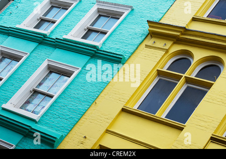 Coloured buildings. Carnaby street, London, England Stock Photo