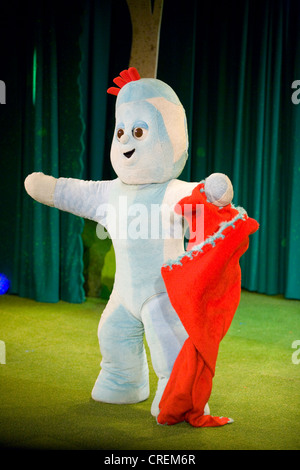 Iggle Piggle with red comfort blanket / In The Night Garden character / characters. UK. Stock Photo