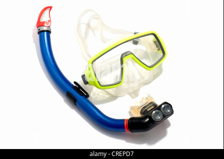 A pair of goggles and snorkel Stock Photo