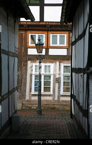 lane in the old city, Germany, Lower Saxony, Rinteln Stock Photo