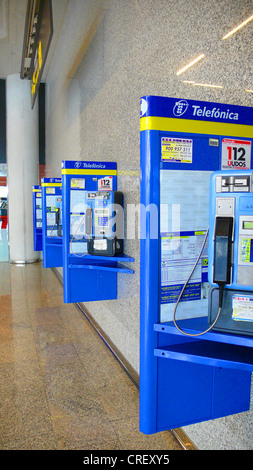phones at airport Stock Photo
