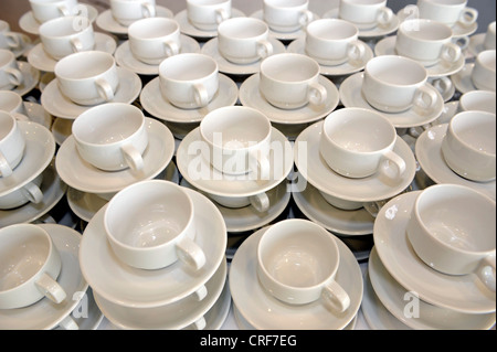 Premium Photo  Lot of white porcelain coffee cups and large big thermos on  the table in outdoors summer party