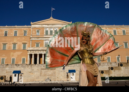 Gay community in Greece parades in the center of Athens Stock Photo