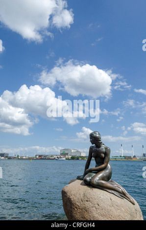 Statue of the Little Mermaid, in Copenhagen, Denmark