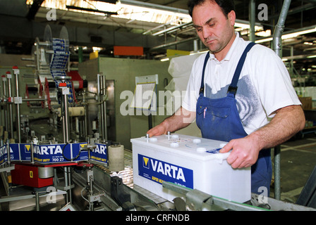 Hannover, Germany, production halls of Varta AG Stock Photo