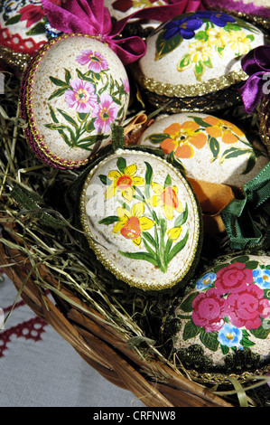 painted easter eggs Stock Photo