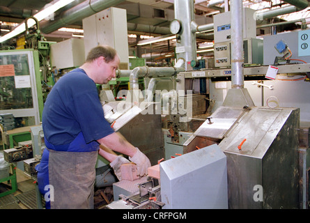 Hannover, Germany, production halls of Varta AG Stock Photo